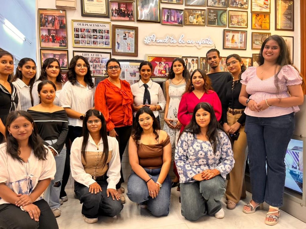 Students at an image consulting session
