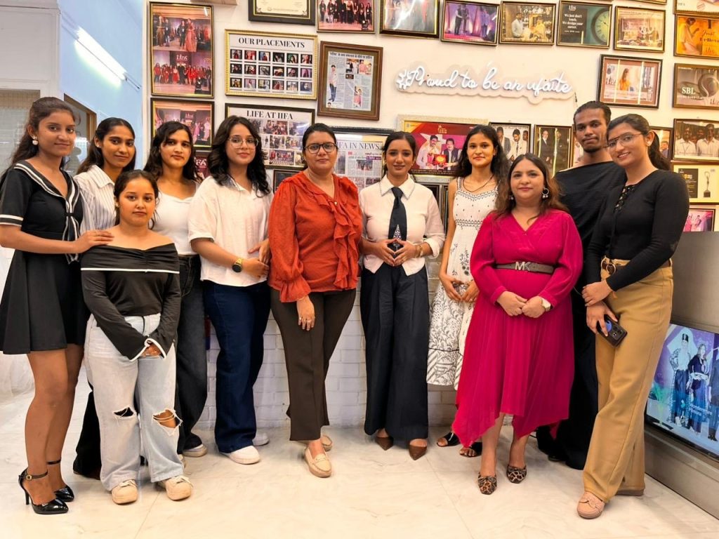 A group of students after a styling workshop